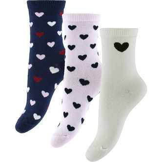 Name It Strømper - NmfTua - 3-pak - Light Grey Melange/Cloud Dan