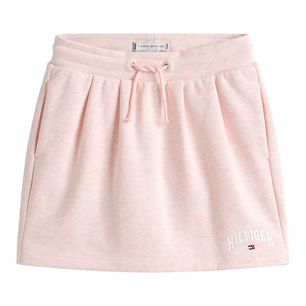 Tommy Hilfiger Nederdel - Pleat Terry - Coral Ice Heather