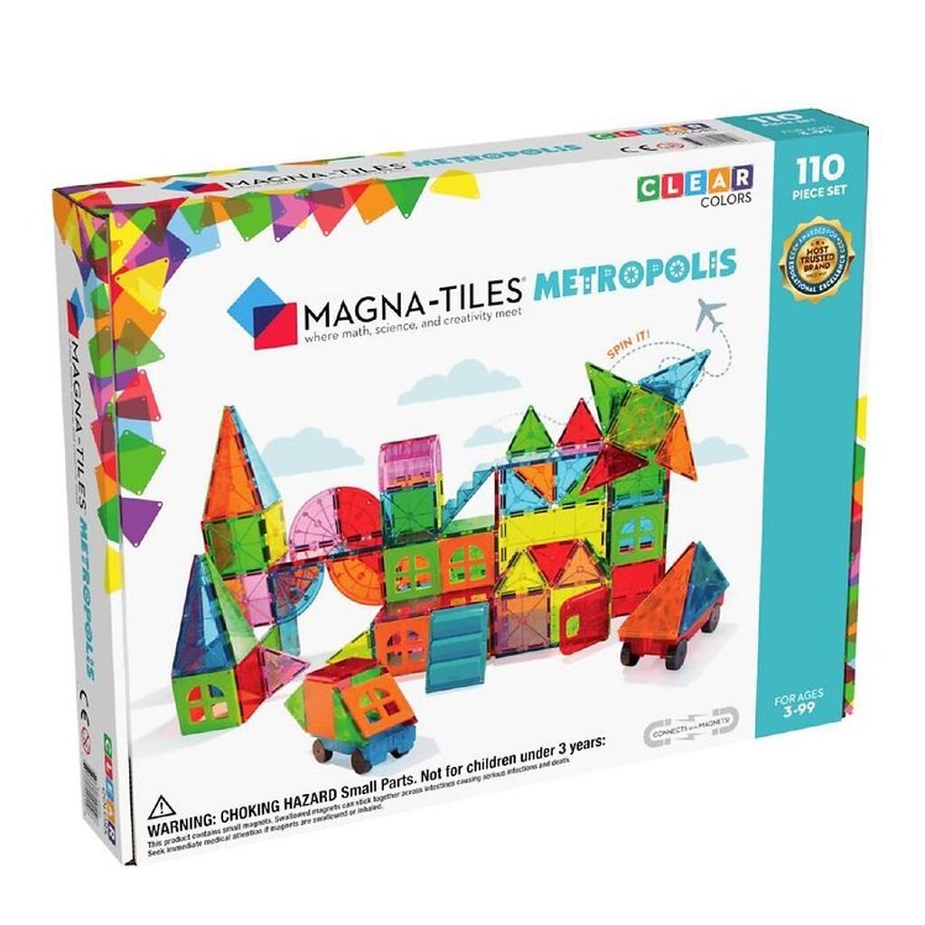 Magna-Tiles Magnetsæt - 110 Dele - Metropolis