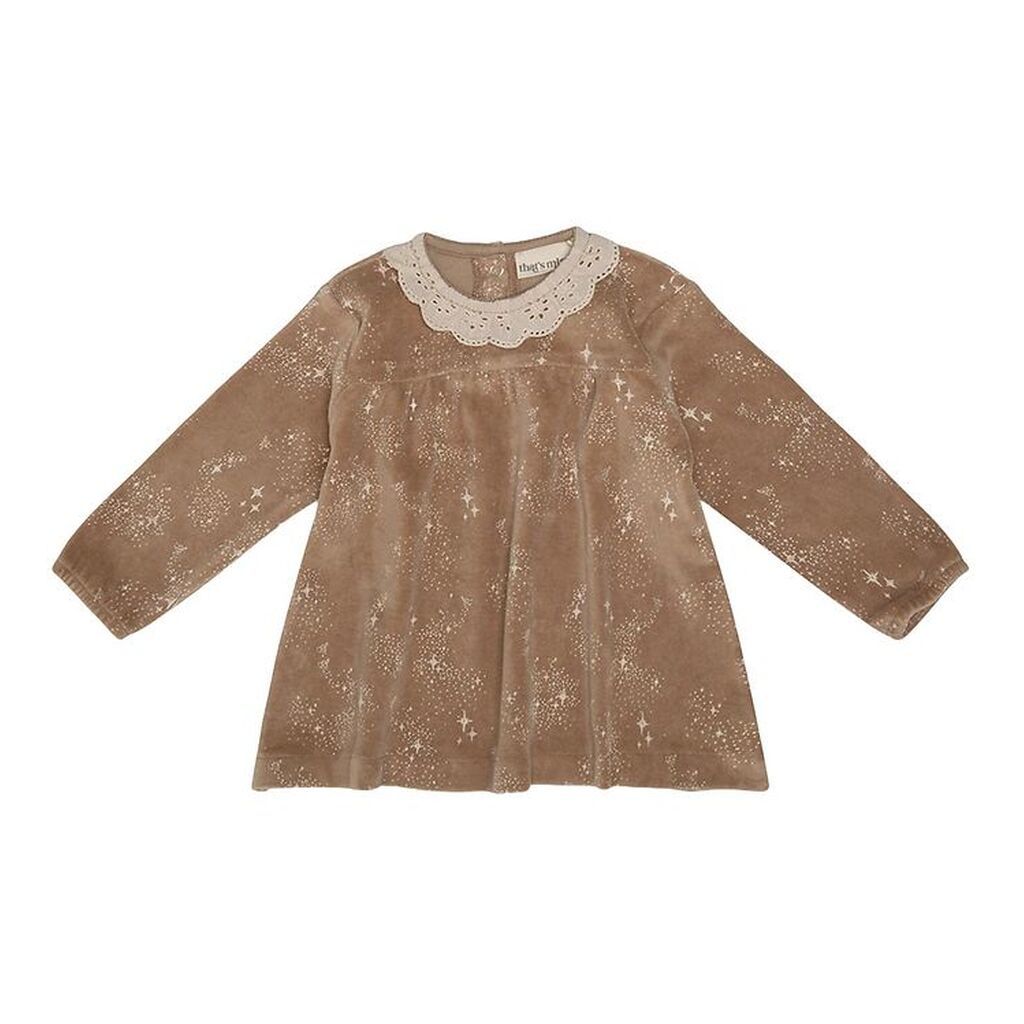 Thats Mine Kjole - Soya - Velour - Stardust