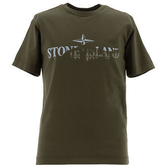 Stone Island T-shirt - Military Green m. Print