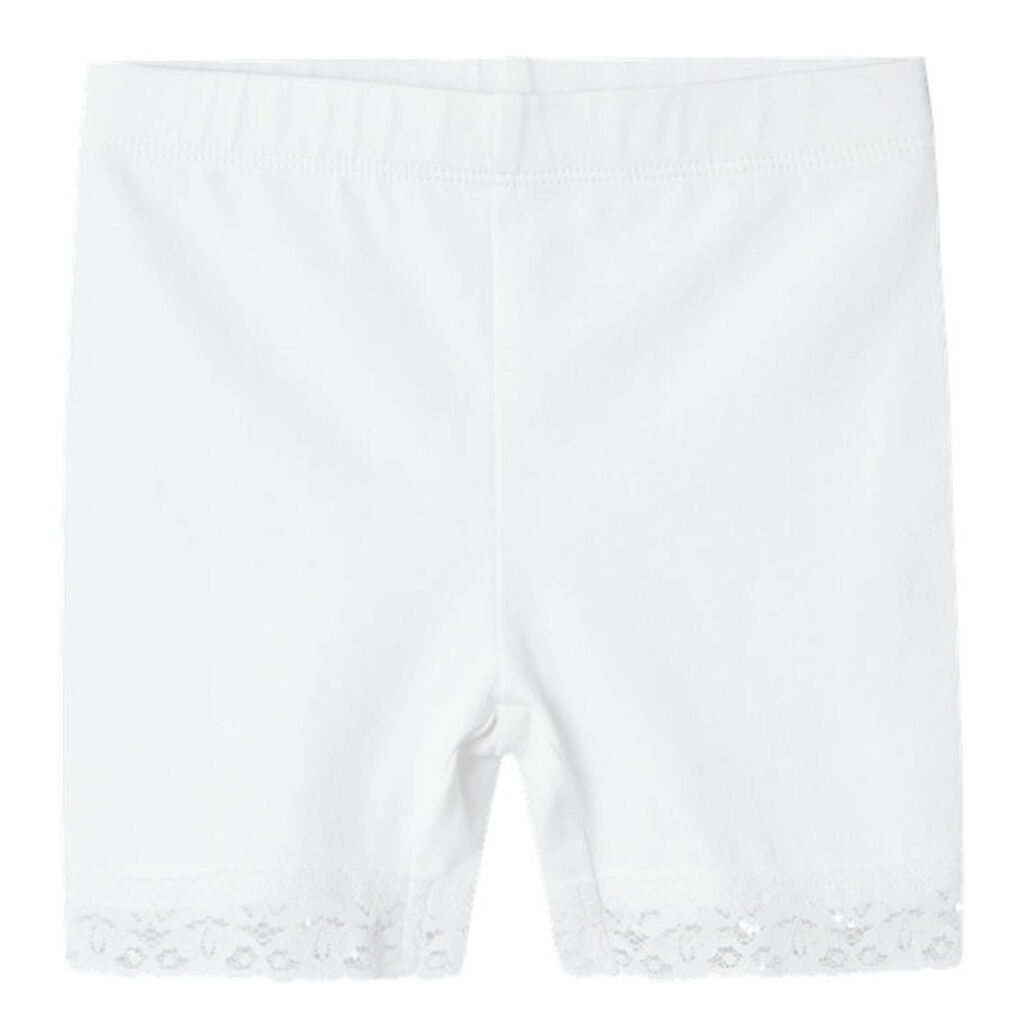 Name It Cykelshorts - NmfVista - Bright White m. Blonder