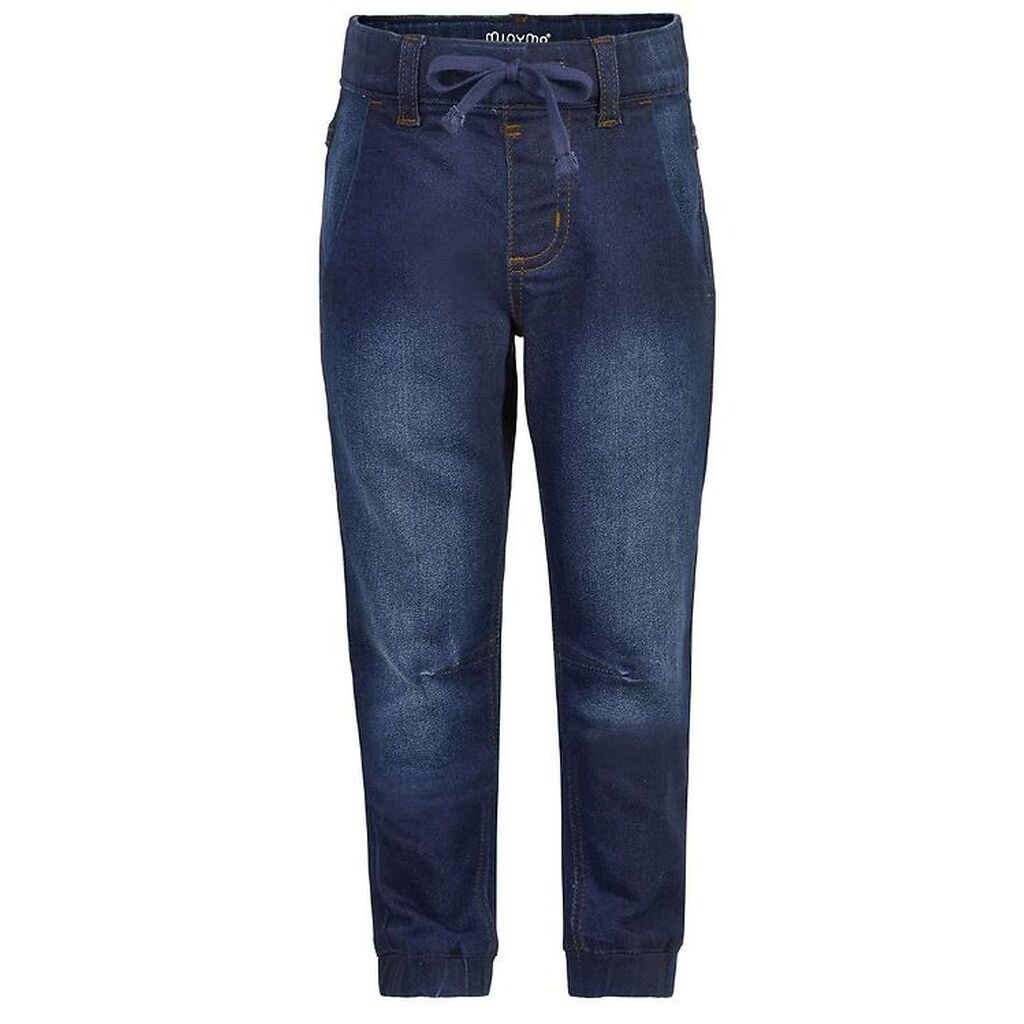 Minymo Bukser - Stretch Loose Fit - Mørkeblå Denim
