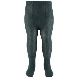 Condor Strømpebukser - Rib - Grøn
