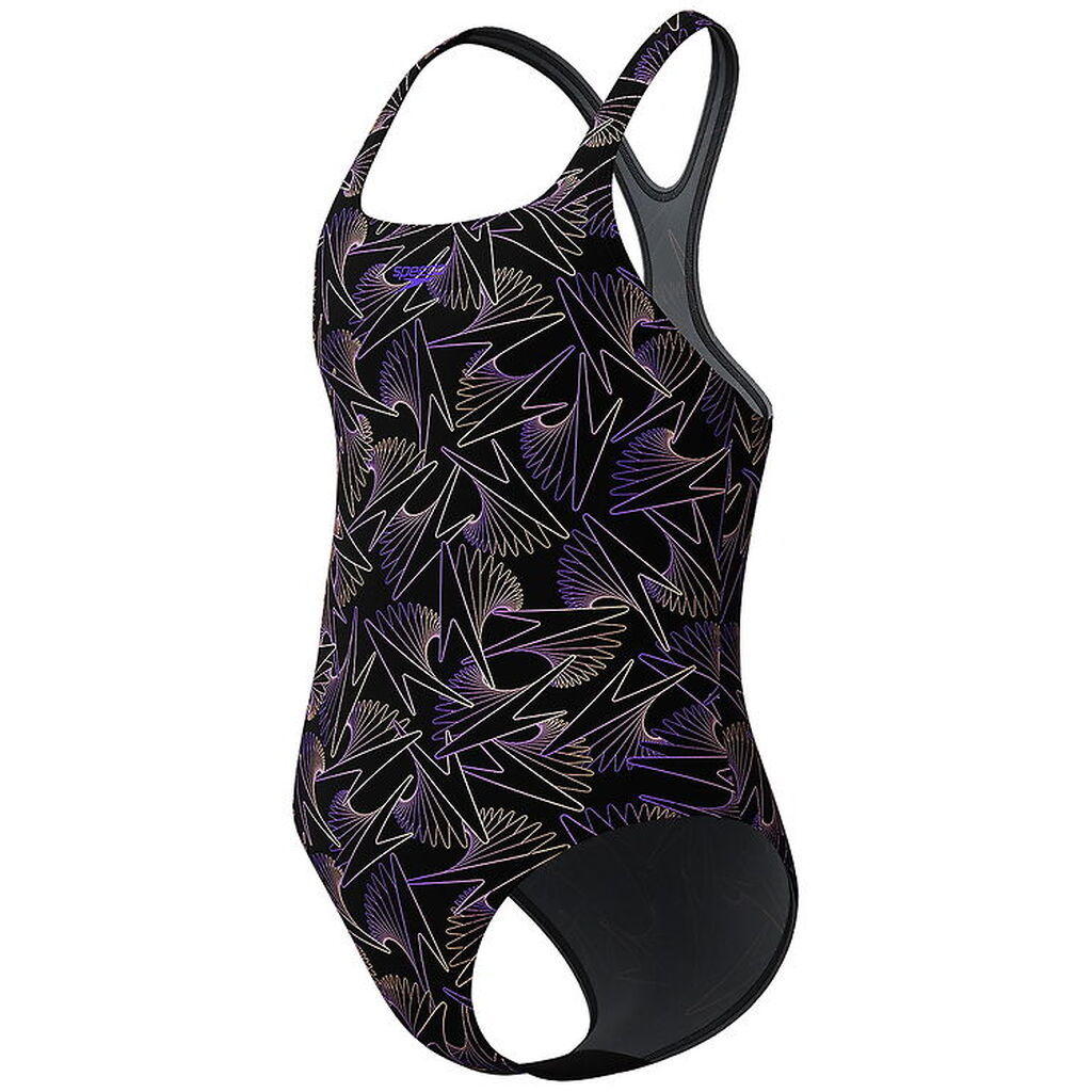 Speedo Badedragt - HyperBoom Allover Medalist - Sort/Fersken