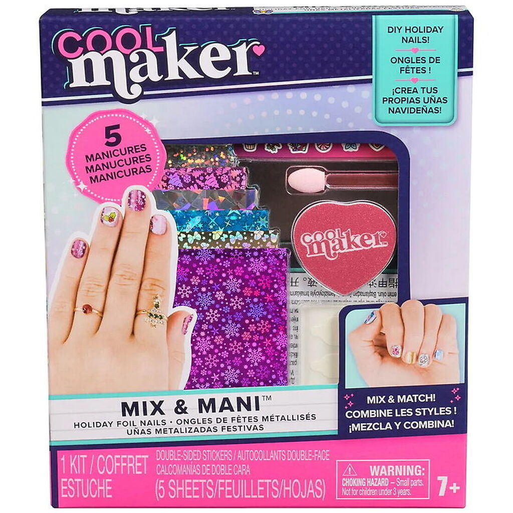 Cool Maker Neglesæt - Mix & Mani - Holiday Foil Nails