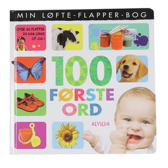 Alvilda Billedbog - Min Løfte-Flapper-Bog - 100 Første Ord - Dan