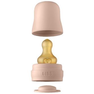 BIBS Flaskesut Sæt - 5 dele - Slow Flow - Naturgummi - Blush
