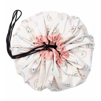 Play&Go Legetøjstæppe - Ø140 cm - Rainbow