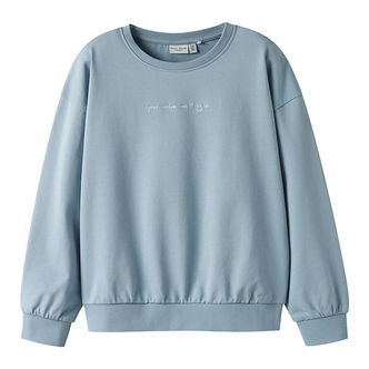 Name It Sweatshirt - NkfVanita - Dusty Blue/Make Me
