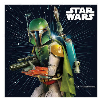 Decorata Party Servietter - 20-pak - 33x33 cm - Star Wars Galaxy