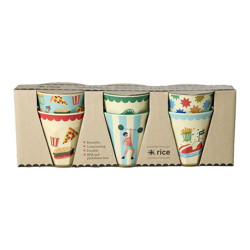 Rice Kopper - Melamin - 6 stk. - 160 ml - Mint Fun Fair