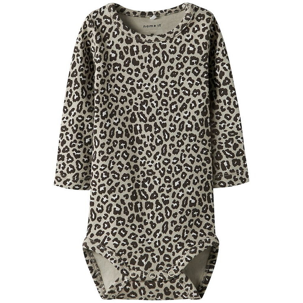 Name it Body l/æ - NbfLeoana - Peyote m. Leopardprint
