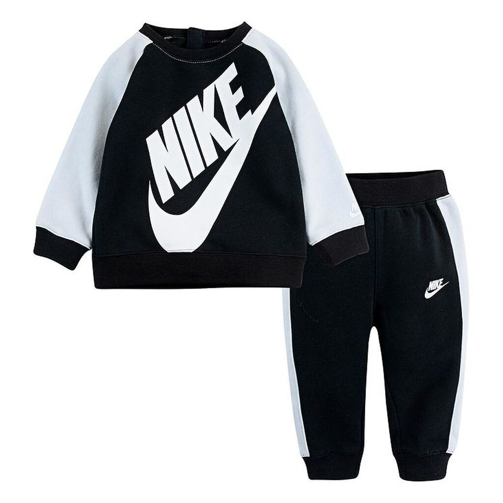 Nike Sweatsæt - Sort/Hvid
