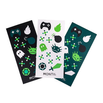 MontiiCo Klistermærker - 3 ark - Game On