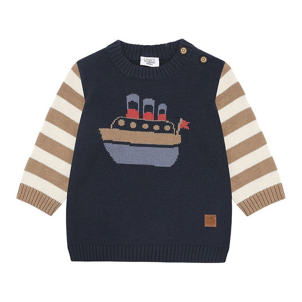 Hust and Claire Bluse - Strik - Pilou Boat - Blues