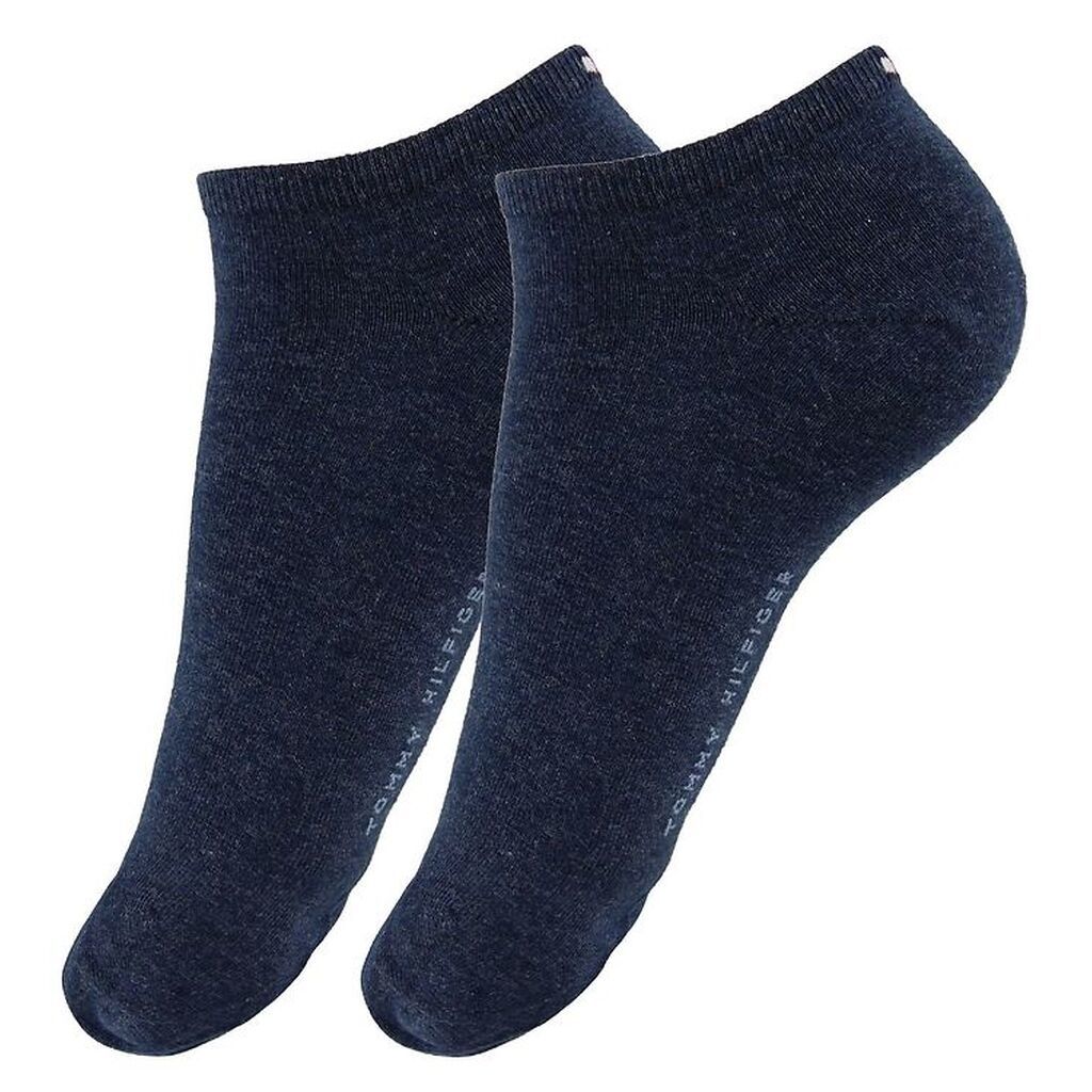 Tommy Hilfiger Ankelstrømper - 2-pak - Sneaker - Blåmeleret