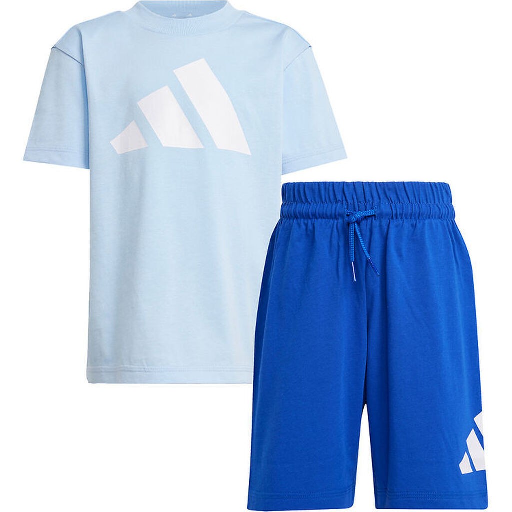 adidas performance Sæt- 160 - Glow Blue/Hvid