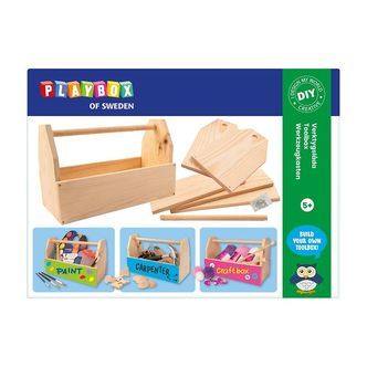 Playbox Byg-selv kasse - Træ