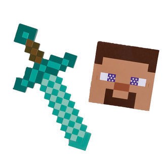 Disguise Udklædning - Minecraft Sværd & Maske
