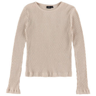 LMTD Bluse - Rib - NlfNinusa - Oatmeal