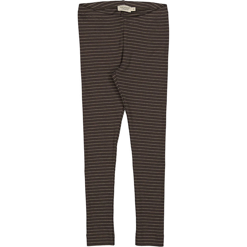 MarMar Leggings - Rib - Modal - Nori Green Stripe