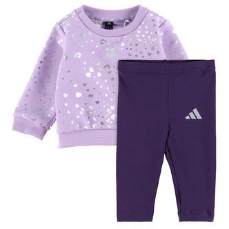 adidas Performance Sweatshirt/Leggings - Glam - Power Plum/Silve