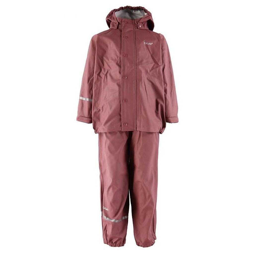 CeLaVi Regntøj m. Seler - PU - Rose Brown