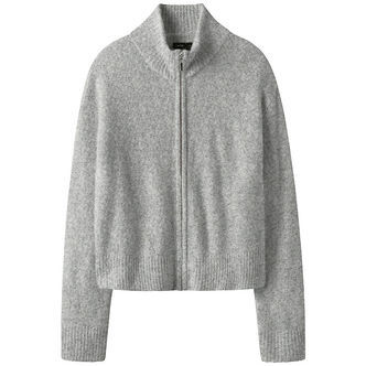 LMTD Cardigan - Strik - NlfRiaa - Light Grey Melange
