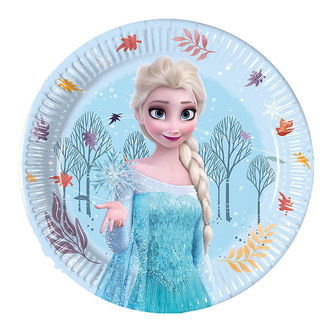 Decorata Party Paptallerkner - 8-pak - 19,5 cm - Frozen Idyllic
