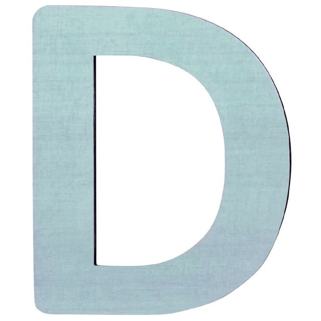 Sebra Træbogstaver - D - Pastel Dreng