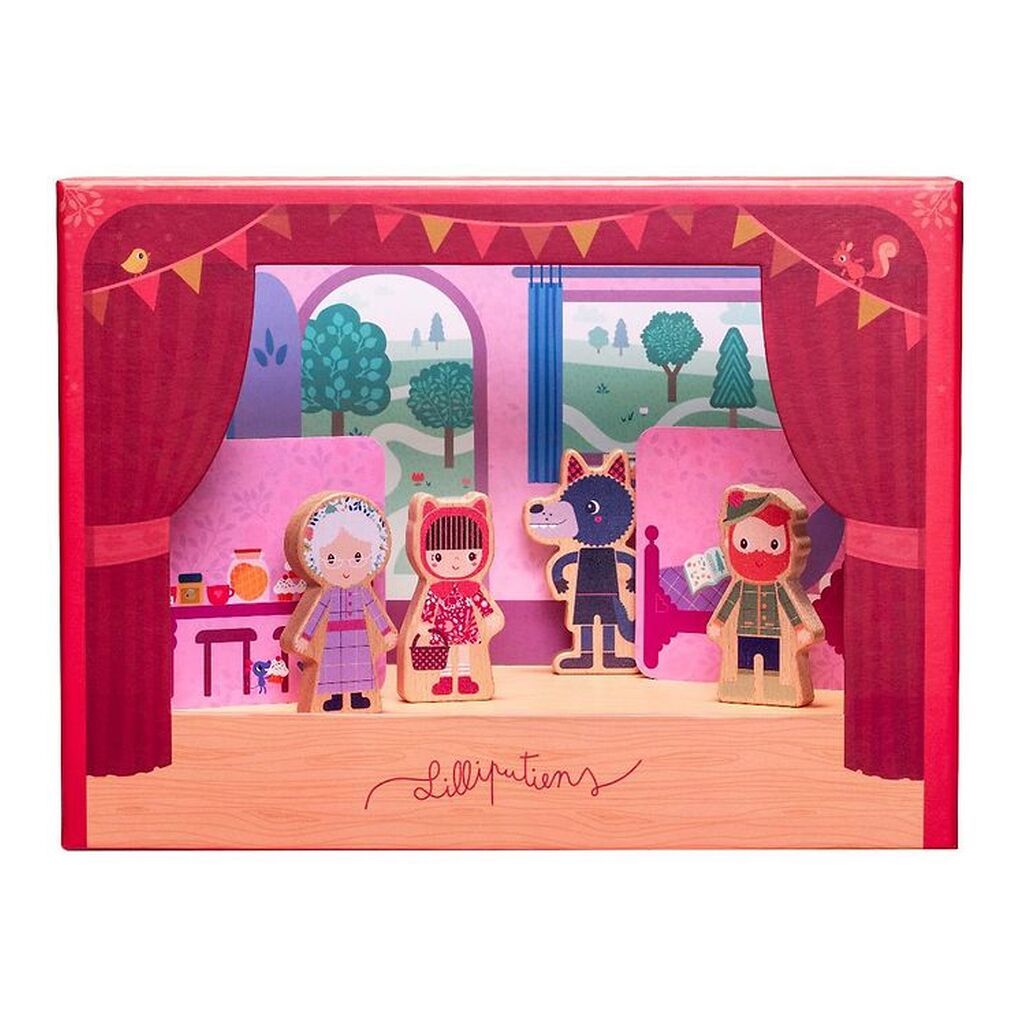 Lilliputiens Aktivitetslegetøj - Magnetisk Teater - Rødhætte