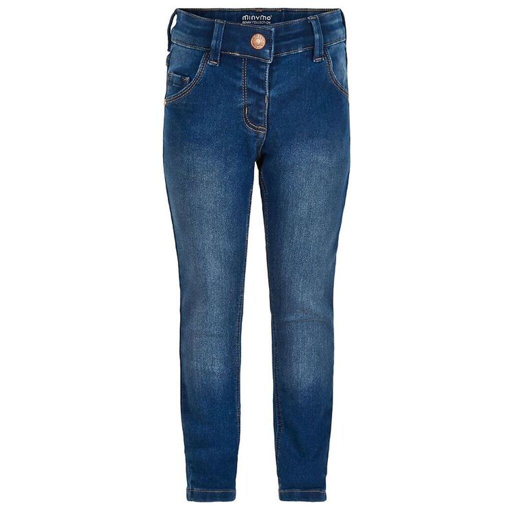 Minymo Bukser - Stretch Slim Fit - Blå Denim
