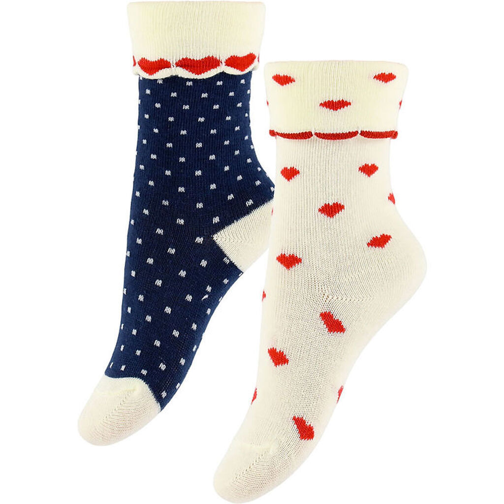 Flöss Strømper - 2-pak - Viola - Heart