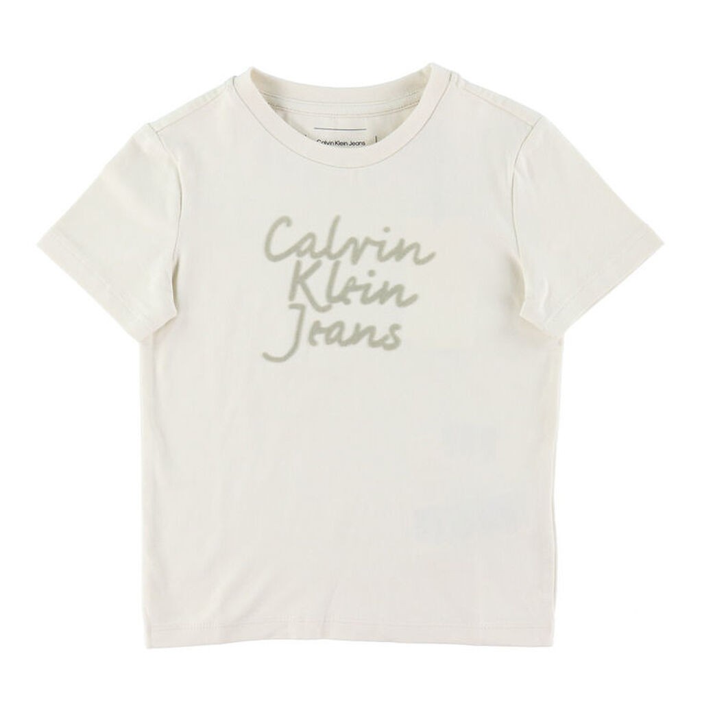 Calvin Klein T-shirt - Handweiting Logo - Turtledove