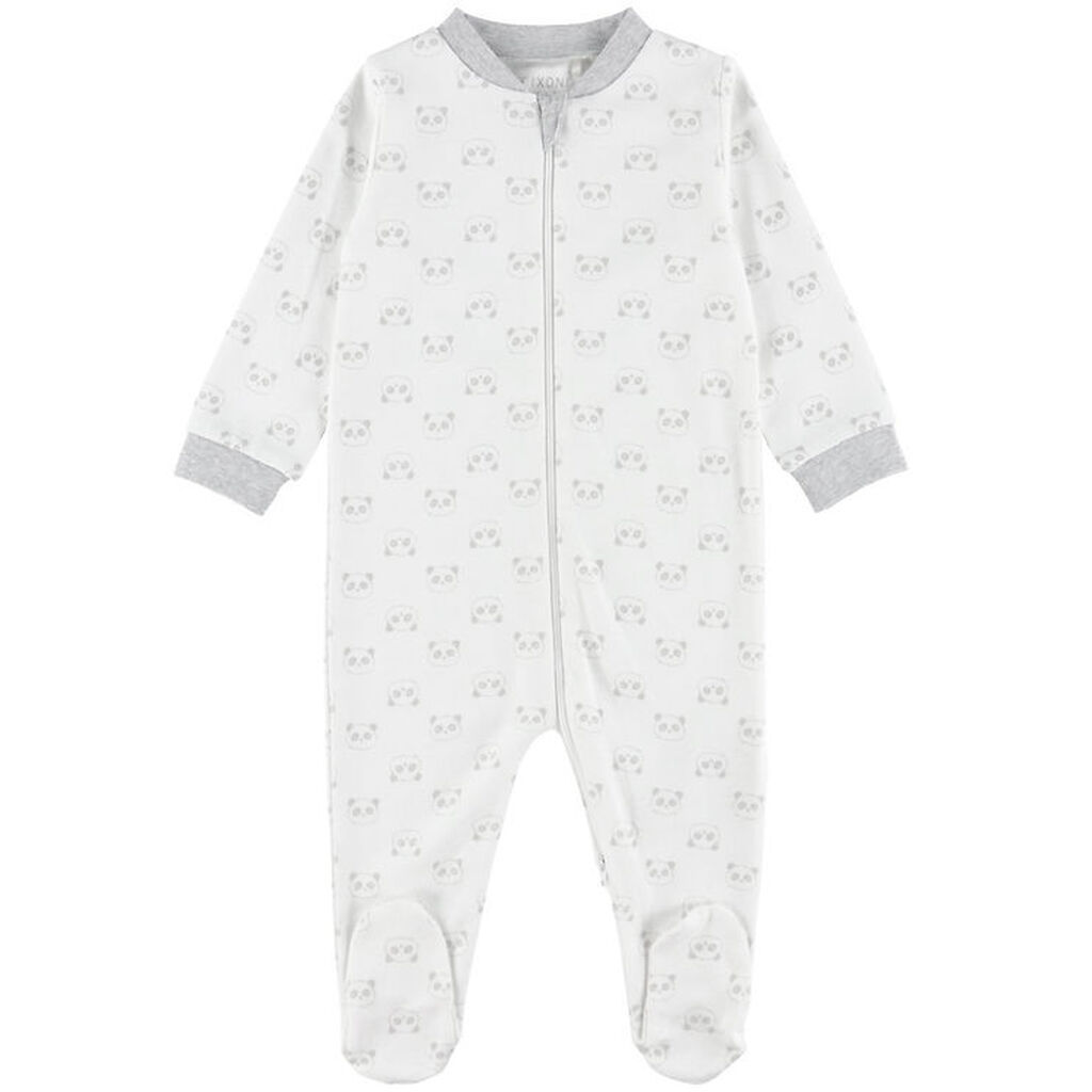 Fixoni Natdragt m. Lynlås/Fødder - Grey Melange