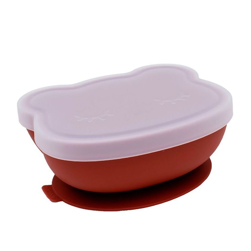 We Might Be Tiny Skål m. Sugekop - Silikone - Rust