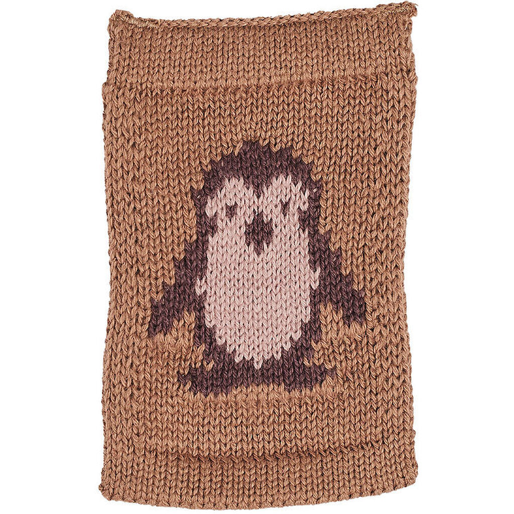 Smallstuff Strikket Flag - Pingvin - Rosa Motiv