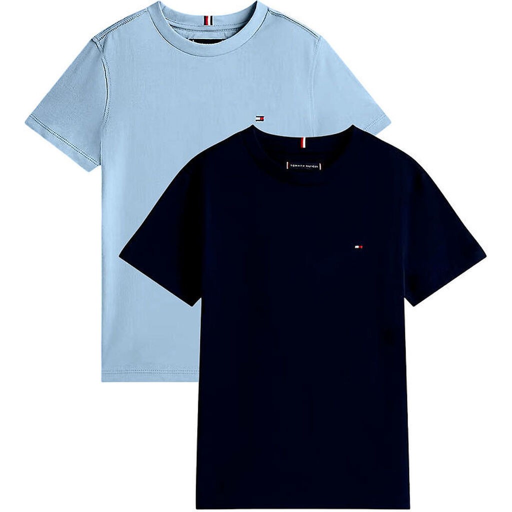 Tommy Hilfiger T-shirt - 2-pak - Brisk Blue/Desert Sky