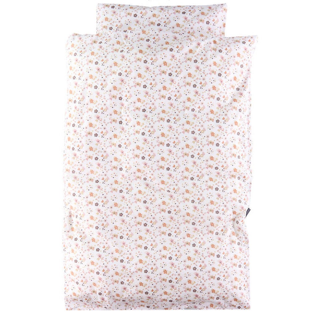 Nørgaard Madsens Sengetøj - Voksen - Hvid m. Rosa Blomster