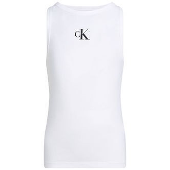 Calvin Klein Tanktop - Ck Logo Tank - Bright White