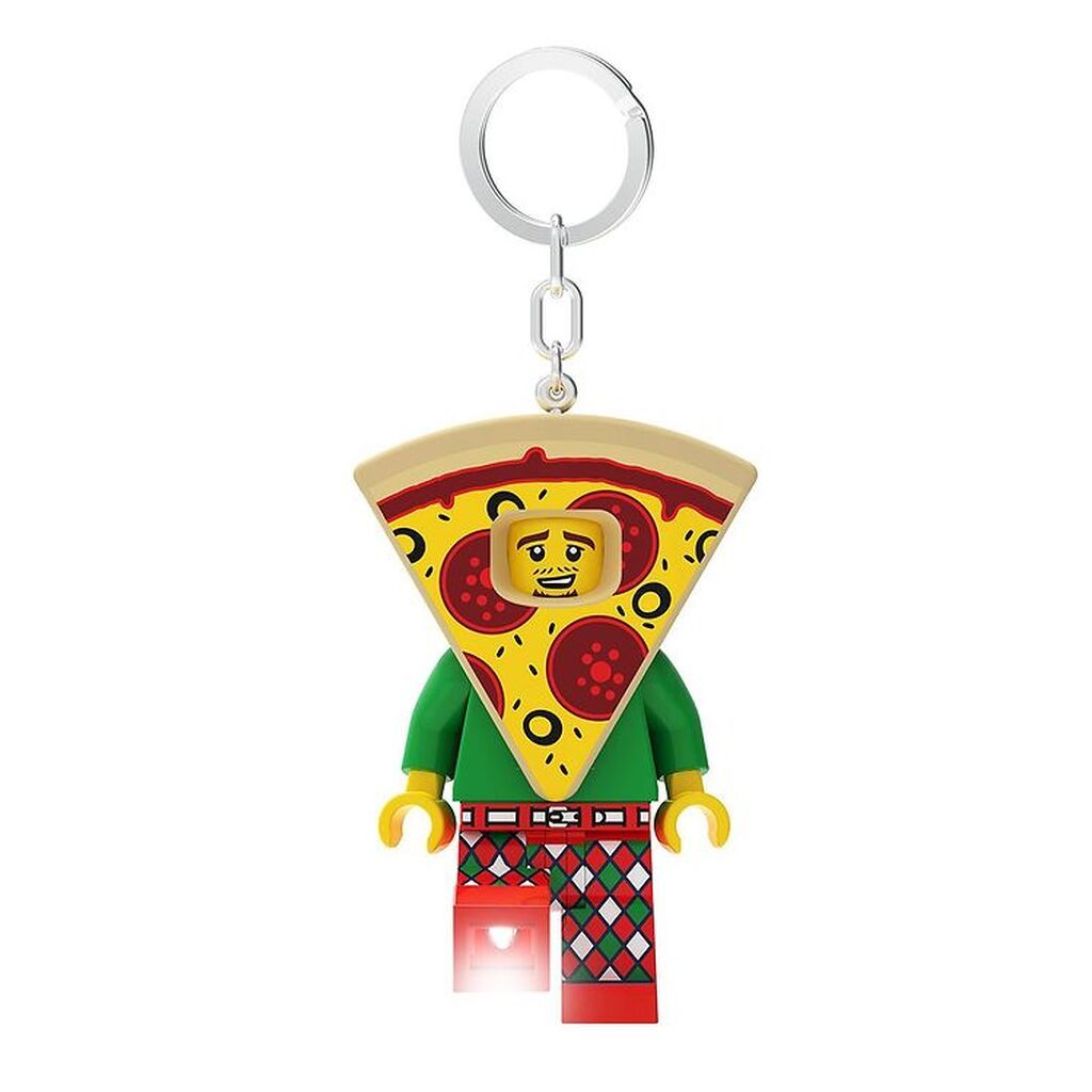 LEGOÂ® Nøglering m. Lommelygte - LEGOÂ® Pizza Guy
