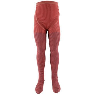 Molo Strømpebukser - Glitter Rib - Forest Rose