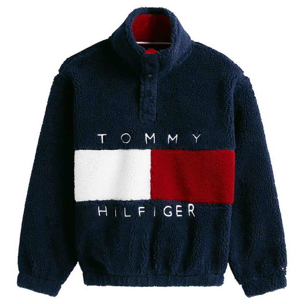 Tommy Hilfiger Fleecetrøje - Flag Heritage - Dark Night Navy