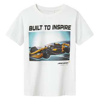 Name It T-shirt - NkmDenver McLaren - Bright White/1 Car