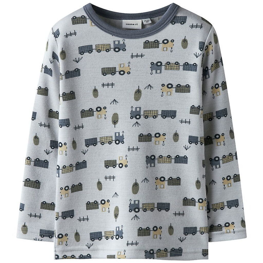 Name It Bluse - Uld - NmmWillit - Micro Chip/Tractor