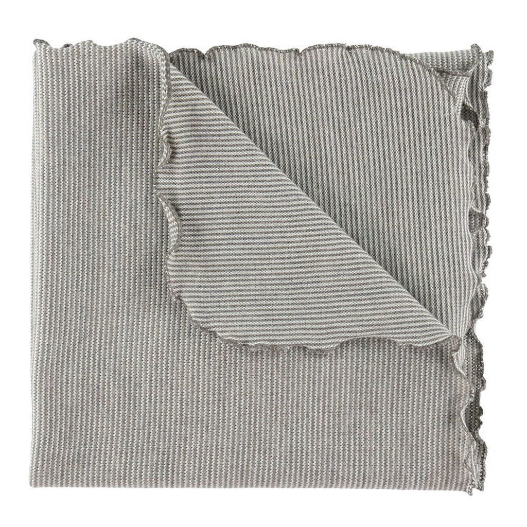 Joha Tæppe - Uld - Grå/Hvid