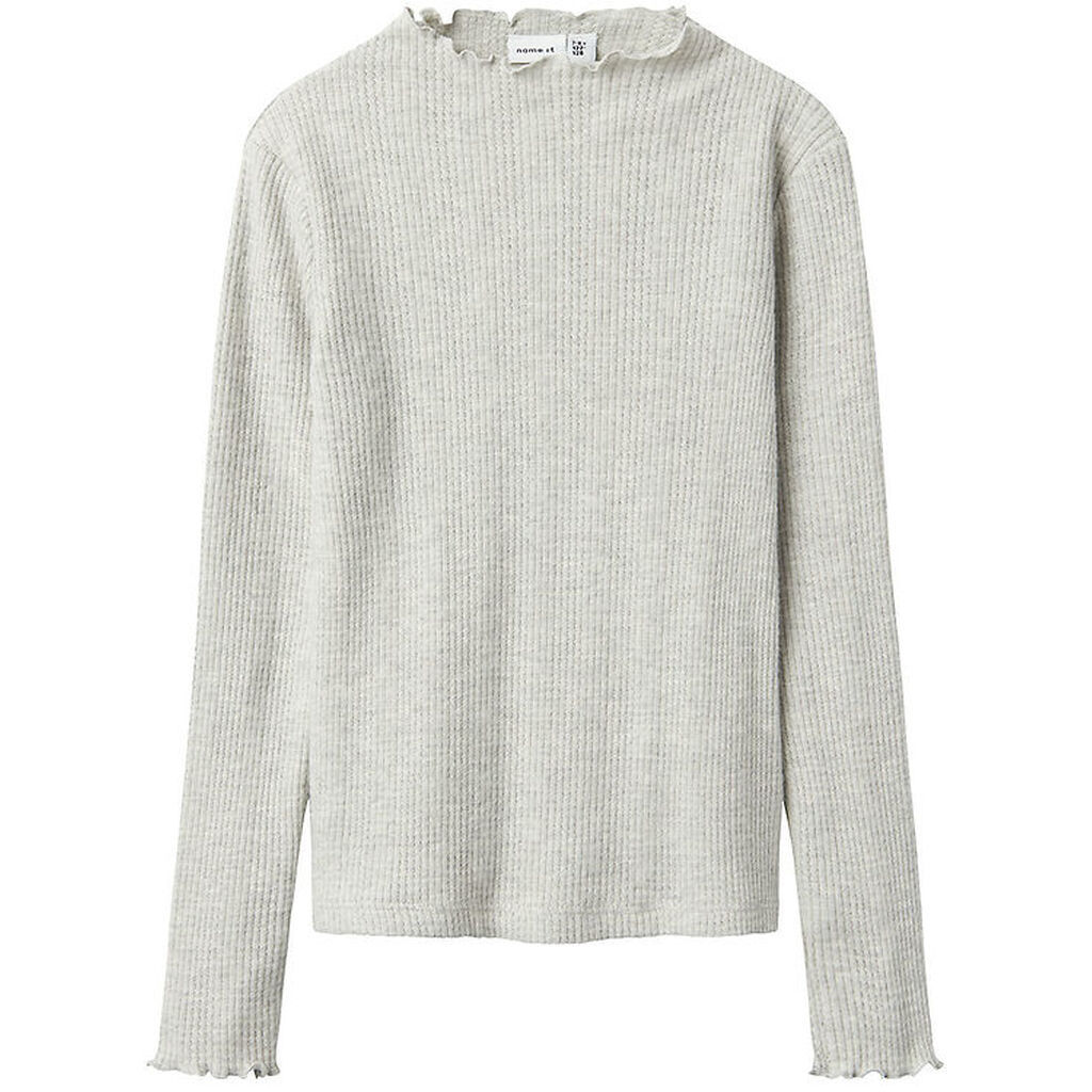 Name It Bluse - NkfTulpu - Grå Meleret