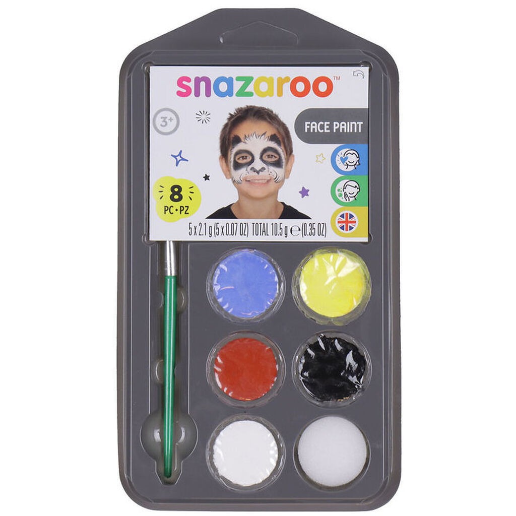 Snazaroo Ansigtsmaling - Summer - 7 Dele + 1 Idehæfte