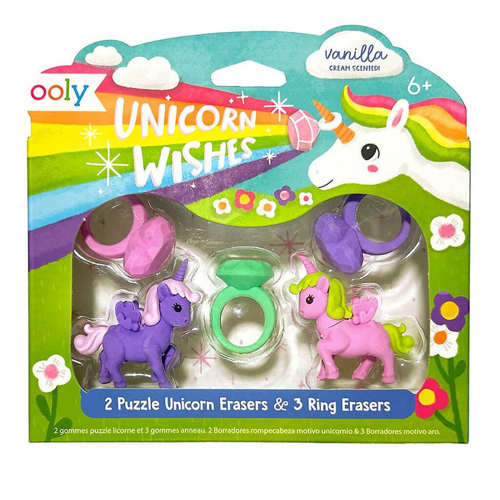 Ooly Viskelæder m. Duft - 5 stk. - Unicorn Wishes Vanilla